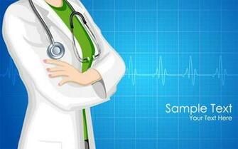 Blue Medical Wallpaper Doctor Vector