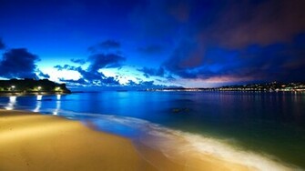 Night Beach Wallpaper Photographie