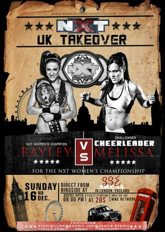 Nxt Uk Takeover Bayley Vs Cheerleader Melissa