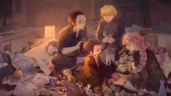 Kimetsu No Yaiba Tanjiro Zenitsu Nezuko Mitsuri Inosuke 4k