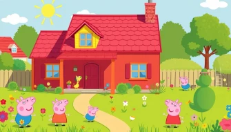 Peppa Pig House Wallpaper