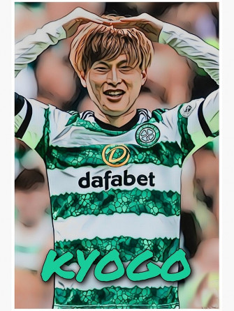 Kyogo Furuhashi Celtic Fc Poster By Footballrb2