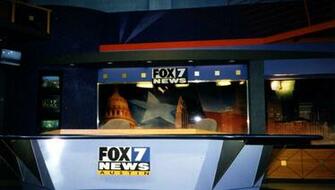 Ktbc Fox News Desk Description With Backlit Signage