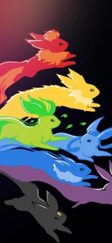 Pokemon Go Art Pic iPhone X Wallpaper Eevee