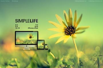 Simple Life Wallpaper By Mediadesign