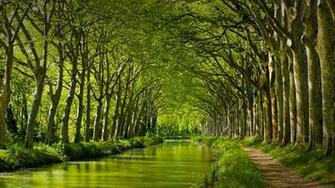 Canal Du Midi In Late Spring Toulouse Haute Garonne Pyr N Es