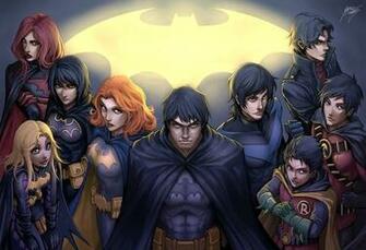 Batman Robin Dc Comics Batgirl Nightwing Batwoman Red Hood