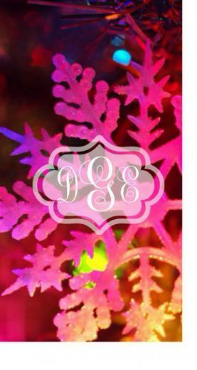 Winter iPhone Wallpaper Monogram