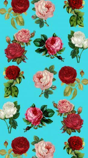 Supreme Floral iPhone Wallpaper Top