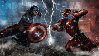 Battle Iron Man Captain America Wallpaper Stream
