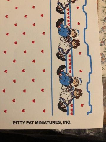 Vintage Miniature Dollhouse Pitty Pat Raggedy Ann Andy Wallpaper