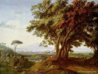 Italian Countryside Hackert Jacob Wallpaper