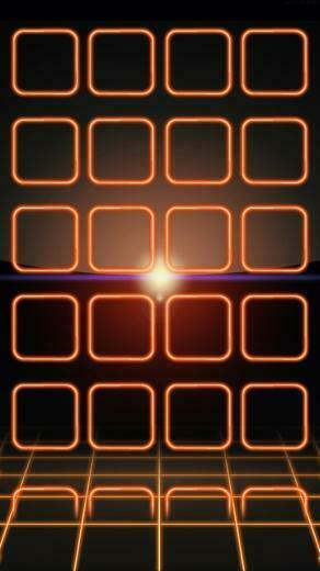 Neon Orange Wallpaper