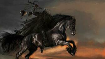 Best Knight On Horseback Stand Cliff Wallpaper Image