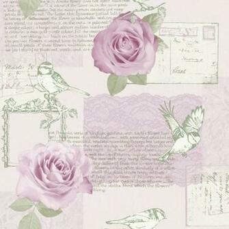 Lilac Silver Bella Rose Bird Cherub Lace Script