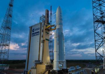 Heavy Communications Satellite Duo Rides To Orbit On Europe S