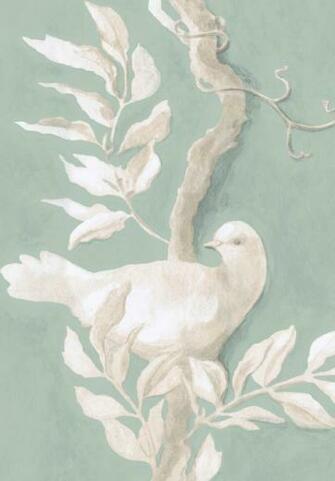 Doves Wide Width Wallpaper