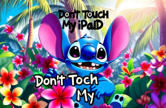 Don T Touch My iPad Stitch Wallpaper