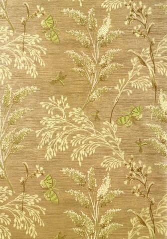 Thibaut Wallpaper Avalon Butterfly Garden T9262 Metallic Gold