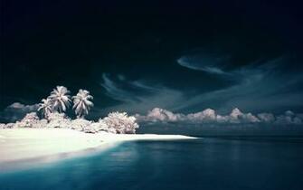 Windows Background Beach Infrared Photo Wallpaper X