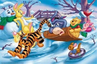 Winnie The Pooh Christmas Photo