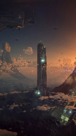Sci Fi City iPhone Wallpaper Background And Themes