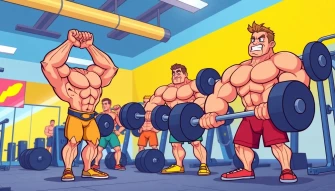 Cartoon Bodybuilding Wallpaper