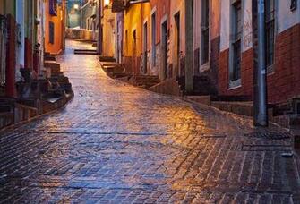 Wallpaper Lighting City Mexico Evening Guanajuato Desktop