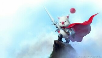 Final Fantasy Moogle Art In Wallpaper Format