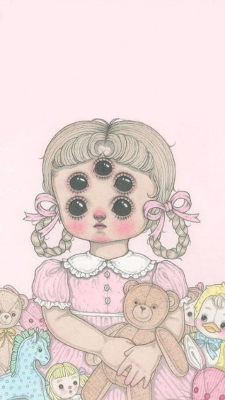 Kawaii Scary Wallpaper Hello Kitty iPhone