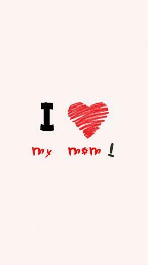 Love My Mom iPhone HD Wallpaper 4s 5s 5c