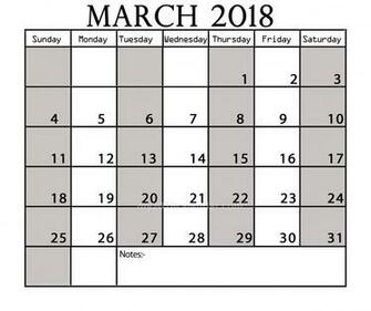 March Printable Wall Calendar Templates