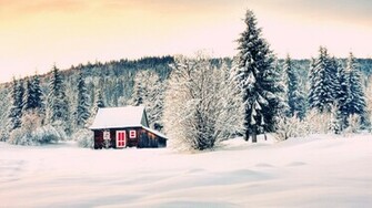 The Winter House Mac Apple Wallpaper Trip Background Nature
