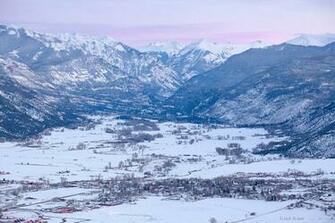 Ridgway Winter Dusk Colorado Mountain Photography By Jack