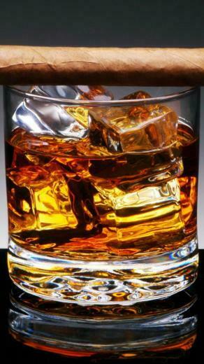 Champagne And Cigar Wallpaper iPhone