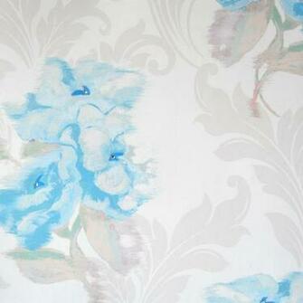 Kandola Shadow Swarovski Crystallized Wallpaper Fresh Aqua