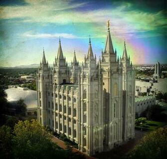 Salt Lake Temple Rainbow Windo By Houstonryan