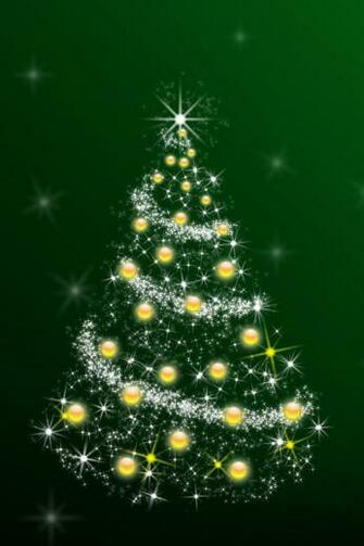 Christmas Tree HD Abstract Wallpaper For iPhone