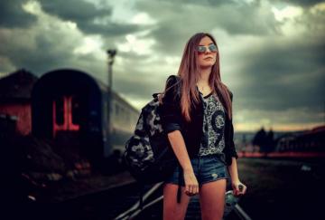 Wallpaper Sunlight People Women Dark Street Long Hair
