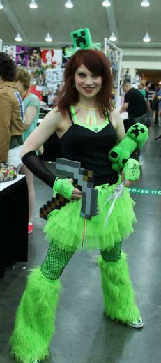Minecraft Creeper Cosplay Girl Creepers