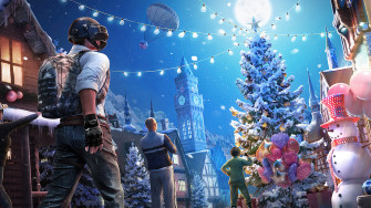 Pubg Mobile Christmas Tree Frost Festival HD 4k Wallpaper
