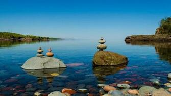 Shore Lake Superior Bordering Minnesota Wisconsin Canada Hq Wallpaper