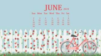 Waterproof June Calendar Wallpaper For Desktop iPhone