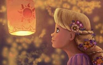Cartoon Rapunzel Wallpaper In 3d Abstract With