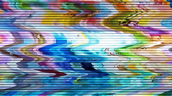 Broken Tv Broadcast Interference Glitch As Abstract Technology