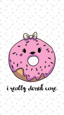 I Donut Care Wallpaper Trio Kartun For