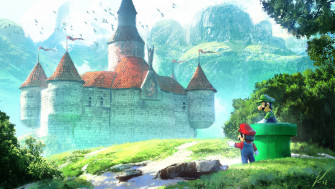 Castle Luigi Mario Rare Gallery HD Wallpaper