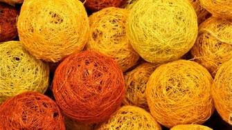 Wallpaper Yarn Balls Weaving Widescreen