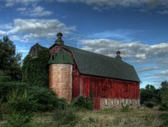 Old Red Barn Desktop Pc And Mac Wallpaper