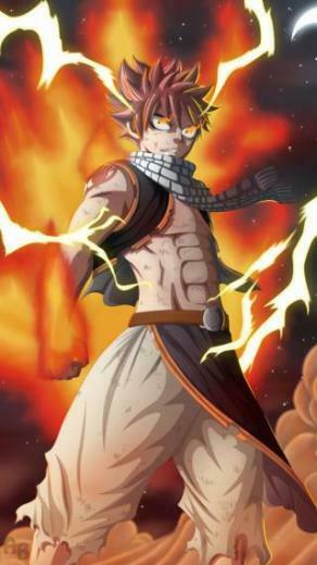 Natsu Fairy Tail Anime iPhone Wallpaper